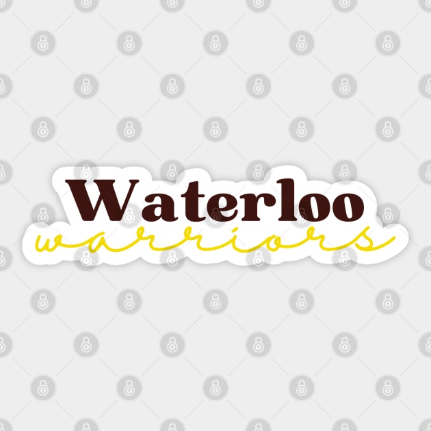 Waterloo Warriors Sticker by stickersbyjori